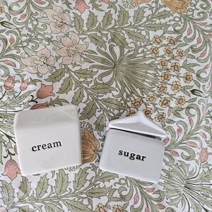 Cream and Sugar set by signature